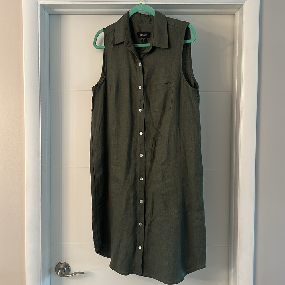 Karen Kane Linen Shirtdress Size Large
